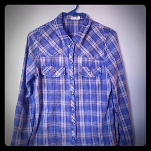 Womens long sleeve button up